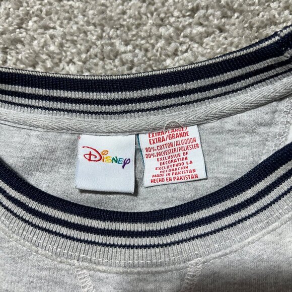 Disney Unisex Mickey Mouse Original Graphic Sweatshirt XL Gray Classic Charm - Picture 3 of 10